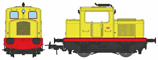 REE Modeles MB-093 - French Diesel Shunting Locomotive Class MOYSE 32 TDE, Industrial YELLOW, No Lihgt Era III to V - AN